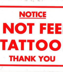 Please do not feed or tease the non-tattooed people