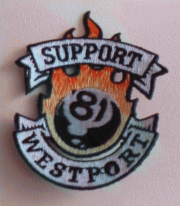 Embroidered patch Westport 8 Ball